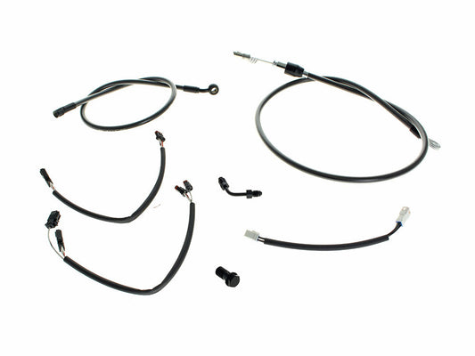 Black Pearl Cable Kit. Suits 14in. Ape Hangers on Breakout 2018-2024 - Magnum Shielding