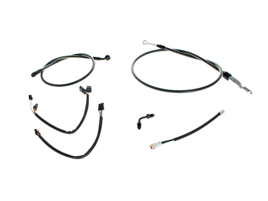 Black Pearl Cable Kit. Suits 16in. Ape Hangers on Breakout 2018-2024 - Magnum Shielding