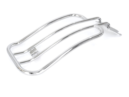Solo Seat Luggage Rack - Chrome. Fits Softail Deluxe & Heritage Softail Classic 2018up. - Motherwell Products