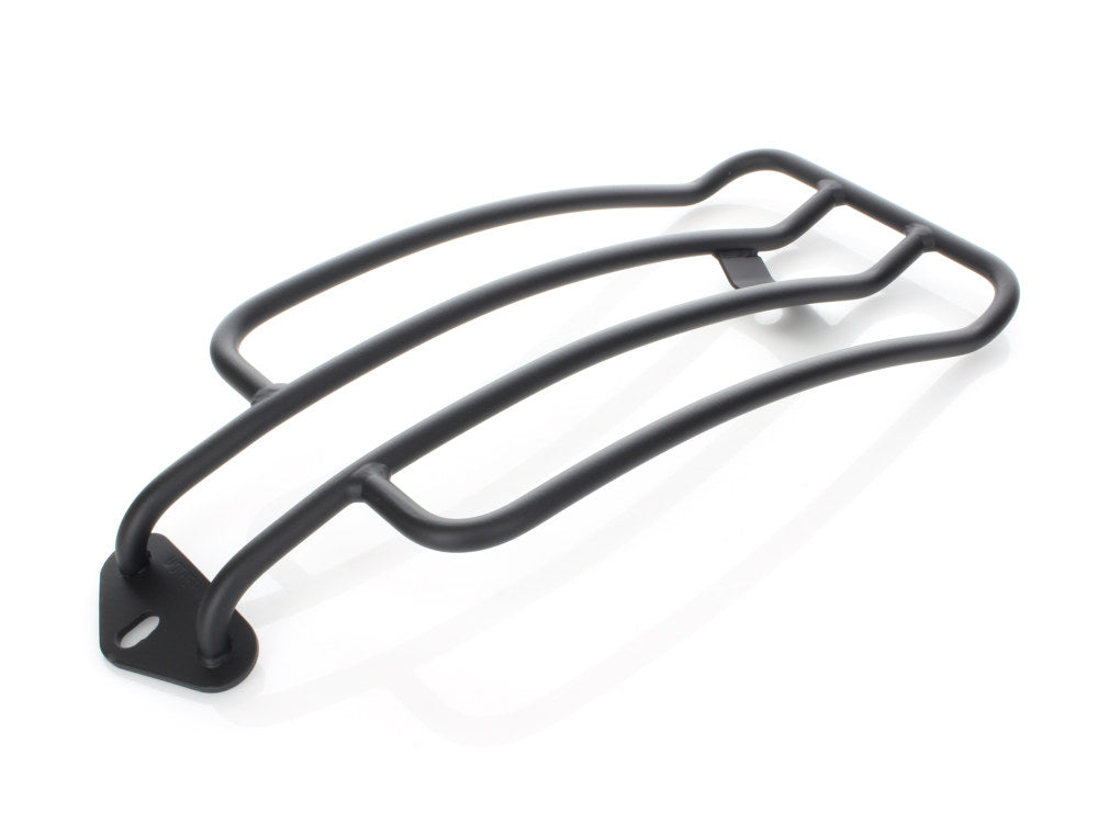 Solo Seat Luggage Rack - Matte Black. Fits Softail Slim 2012-2017 & Blackline 2011-2013. - Motherwell Products