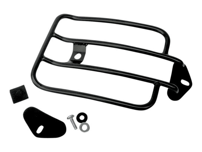 Solo Seat Luggage Rack - Matte Black. Fits Sportster 2004-2021 - Motherwell Products