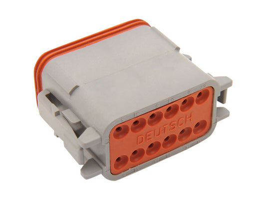 12-Wire Deutsch Plug with Wedgelock - Grey. - Namz Custom Cycle Products
