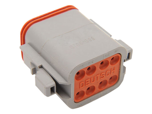 8-Wire Deutsch Plug with Wedgelock - Grey. - Namz Custom Cycle Products