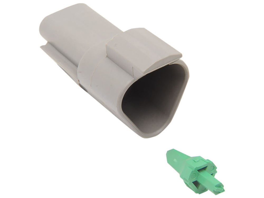 3-Wire Deutsch Receptacle with Wedgelock - Grey - Namz Custom Cycle Products