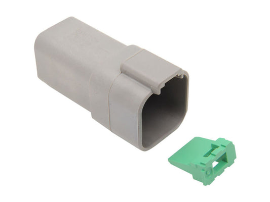 6-Wire Deutsch Receptacle with Wedgelock - Grey. - Namz Custom Cycle Products