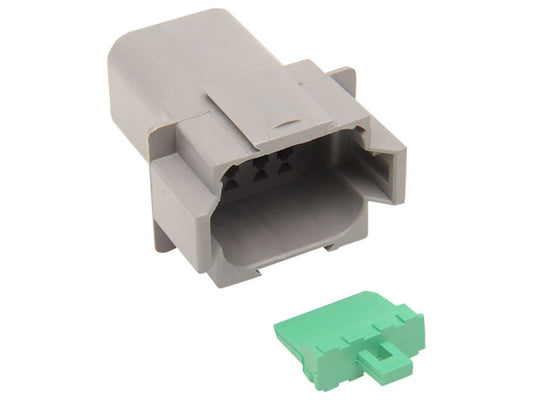 8-Wire Deutsch Receptacle with Wedgelock - Grey. - Namz Custom Cycle Products