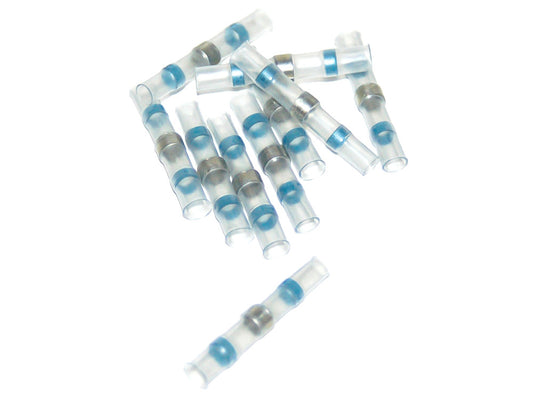 Heat Shrinkable Butt Splice with Low Temperature Solder - Pack of 10. Fits #16-#14 Gauge Wire. - Namz Custom Cycle Products