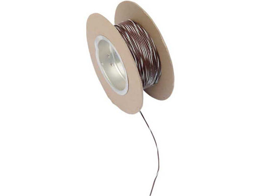 18-Gauge Wire - Brown with White Stripe. - Namz Custom Cycle Products
