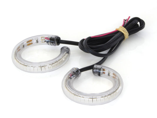 360 degrees Front Turn Signal with Clear Lens. Fits Street 500 2015-2020 with 37mm Fork Tubes. - New Rage Cycles