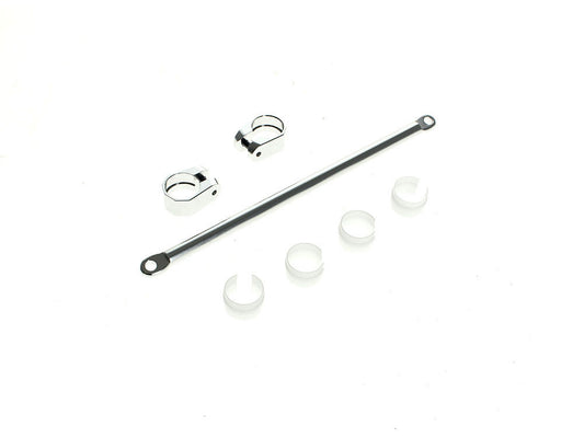 V-Twin Handlebar Crossbar with Clamps - Silver. - ODI Grips & Bars
