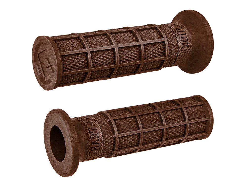Hart-Luck Full Waffle 1in. Handgrips - Brown. - ODI Grips & Bars