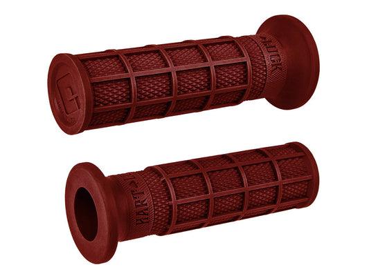 Hart-Luck Full Waffle 1in. Handgrips - Dark Red. - ODI Grips & Bars