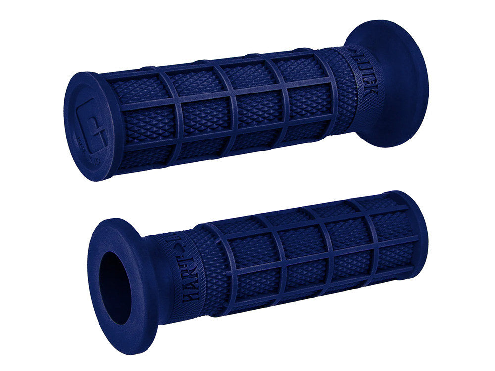 Hart-Luck Full Waffle 1in. Handgrips - Dark Blue. - ODI Grips & Bars