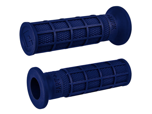 Hart-Luck Full Waffle 1in. Handgrips - Dark Blue. - ODI Grips & Bars