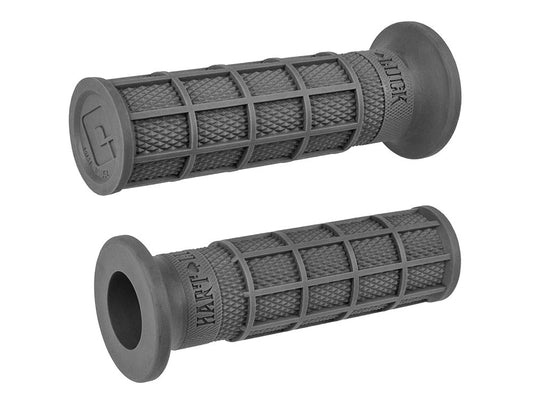 Hart-Luck Full Waffle 1in. Handgrips - Graphite. - ODI Grips & Bars