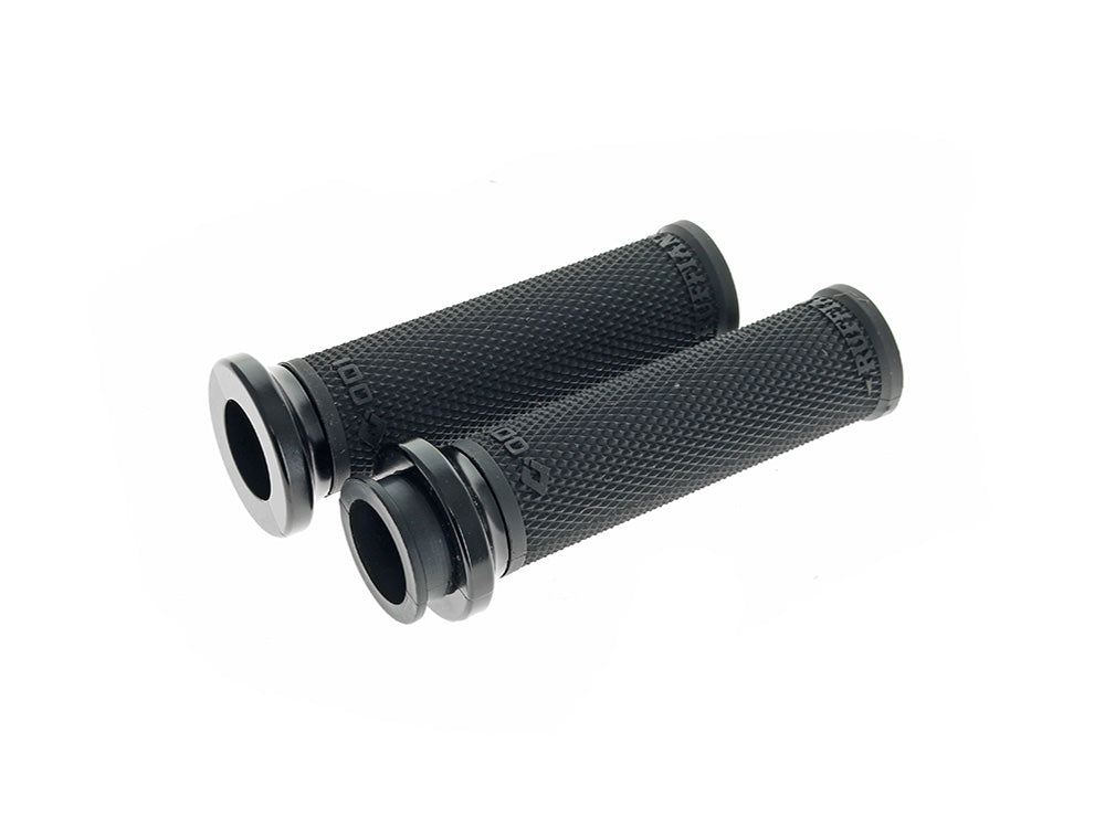 Ruffian Lock-On Handgrips - Black/Black. Fits Indian Touring 2018up. - ODI Grips & Bars