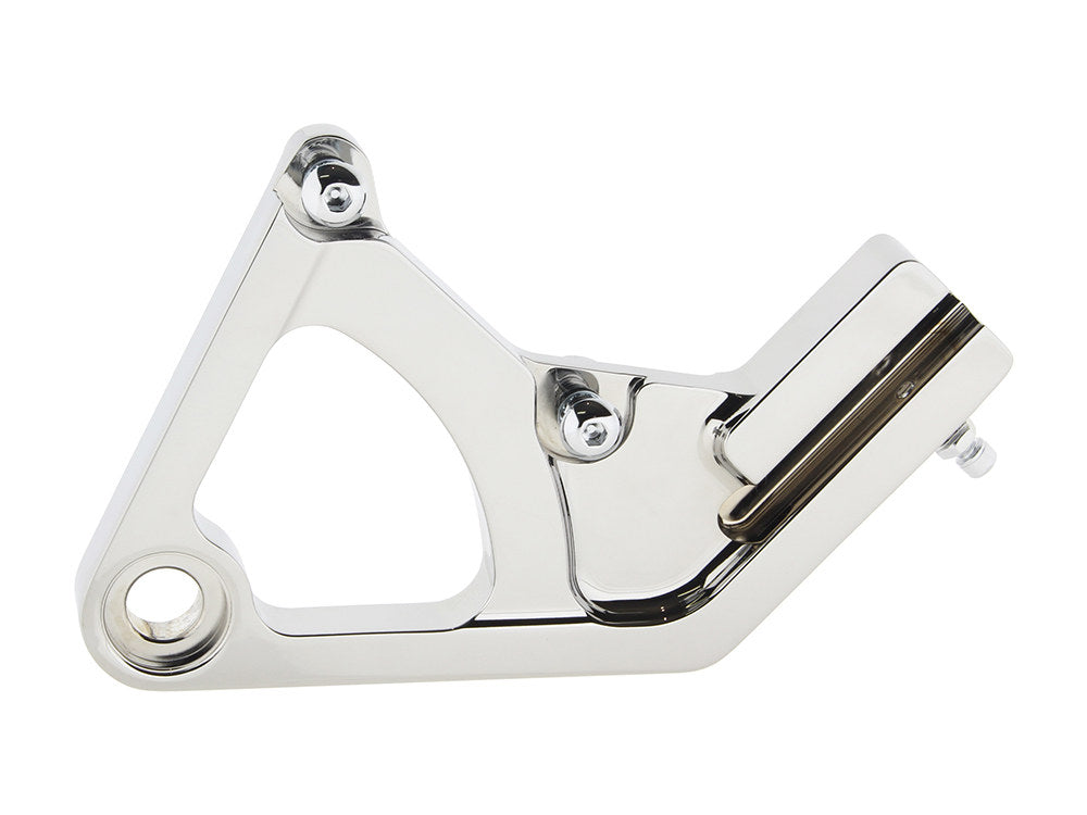 Right Hand Rear Caliper Mount - Chrome. Fits Softail 1987-1999. - Performance Machine