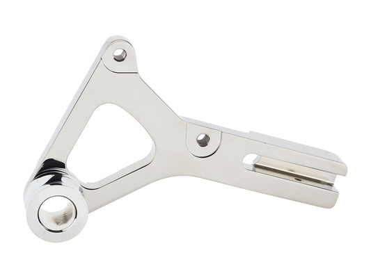 Right Hand Rear Caliper Mount - Chrome. Fits Dyna 2000-2005 with 11.5in. Disc Rotor when using Performance Machine 125x4R Caliper. - Performance Machine