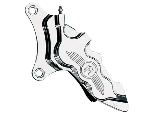 Left Hand Front 6 Piston Caliper - Chrome. Fits most Big Twin 1984-1999 & Sportster 1984-1999 Models with 11.5in. Disc Rotor. - Performance Machine
