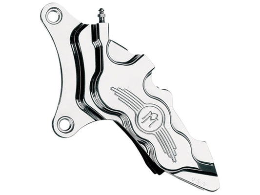 Left Hand Front 6 Piston Caliper - Polished. Fits most Big Twin 1984-1999 & Sportster 1984-1999 Models with 11.5in. Disc Rotor. - Performance Machine