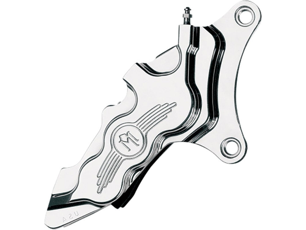 Right Hand Front 6 Piston Caliper - Chrome. Fits most Big Twin 1984-1999 & Sportster 1984-1999 Models with 11.5in. Disc Rotor. - Performance Machine