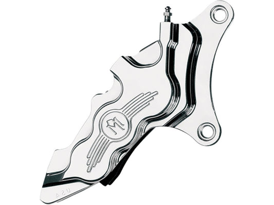 Right Hand Front 6 Piston Caliper - Chrome. Fits most Big Twin 1984-1999 & Sportster 1984-1999 Models with 11.5in. Disc Rotor. - Performance Machine