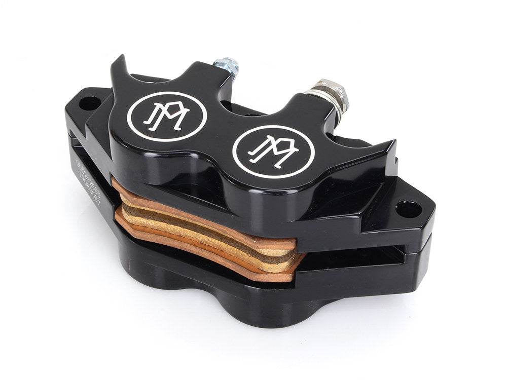 Universal 4 Piston Caliper - Black Contrast Cut. - Performance Machine