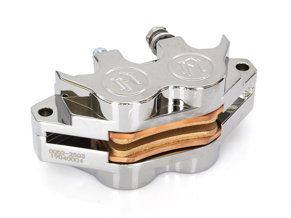 Universal 4 Piston Caliper - Chrome. - Performance Machine