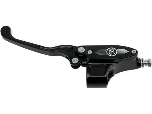 11/16in. Bore Front Hydraulic Clutch Master Cylinder - Black Contrast Cut. Fits H-D 2007up. - Performance Machine