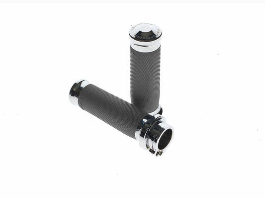Contour Handgrips - Chrome. Fits H-D with Throttle Cable. - Performance Machine