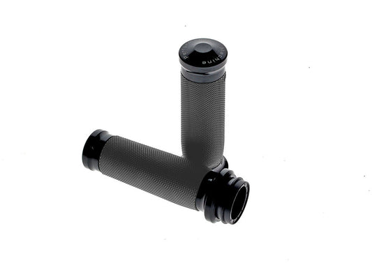 Contour Handgrips - Black. Fits Big Twin 2008-2024 with Throttle-by-Wire - Performance Machine