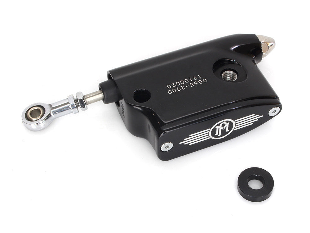 11/16in. Rear Brake Master Cylinder - Black Contrast Cut. Fits Performance Machine Forward Controls. - Performance Machine