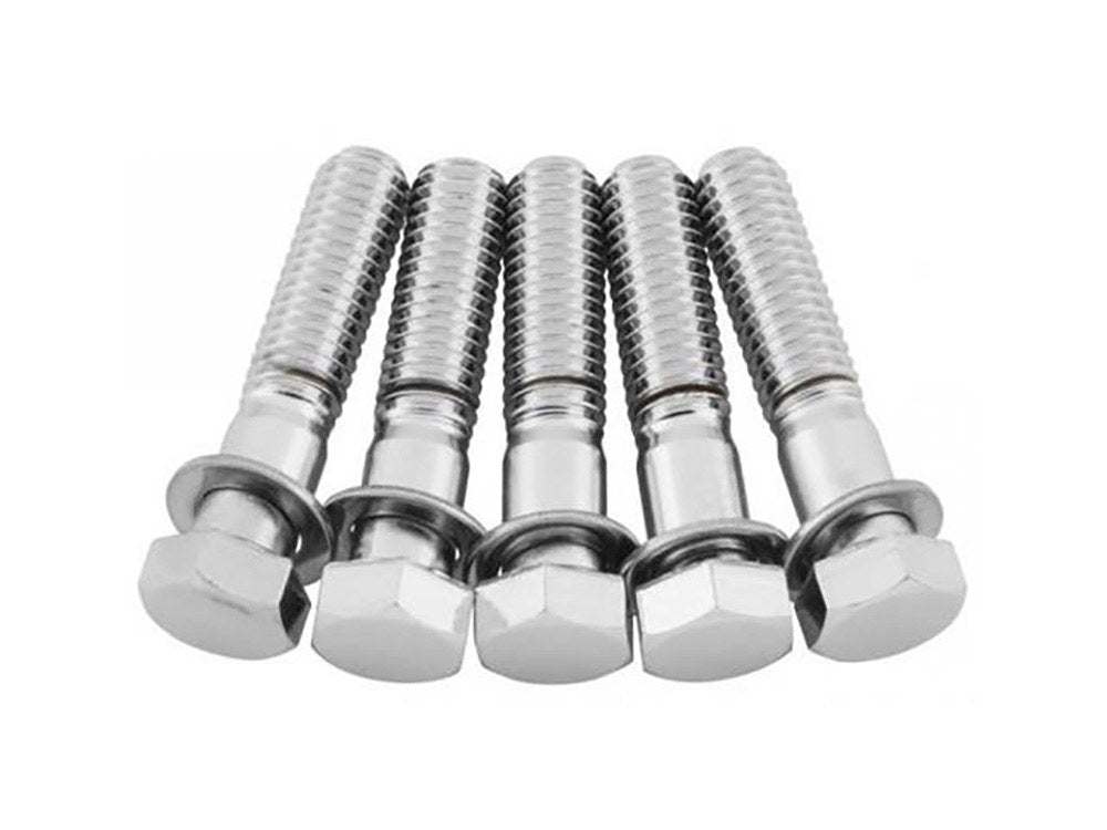 7/16-14 x 2in. Rear Pulley / Sprocket Bolts - Chrome - Performance Machine