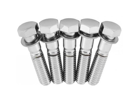 7/16-14 x 2-1/4in. Rear Pulley / Sprocket Bolts - Chrome - Performance Machine