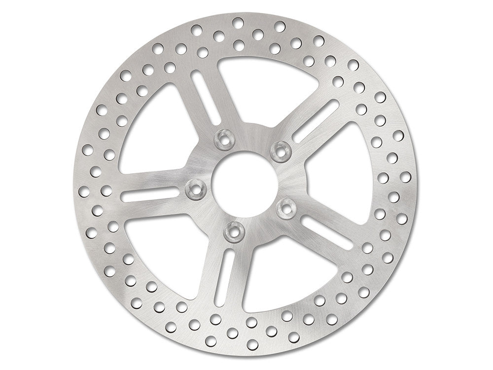 11.8in. Front Classic 5 Spoke Stainless Steel Disc Rotor. Fits Softail 2015up, Touring 2008-2023, Dyna 2006-2017 & Sportster 2014-2021 - Performance Machine