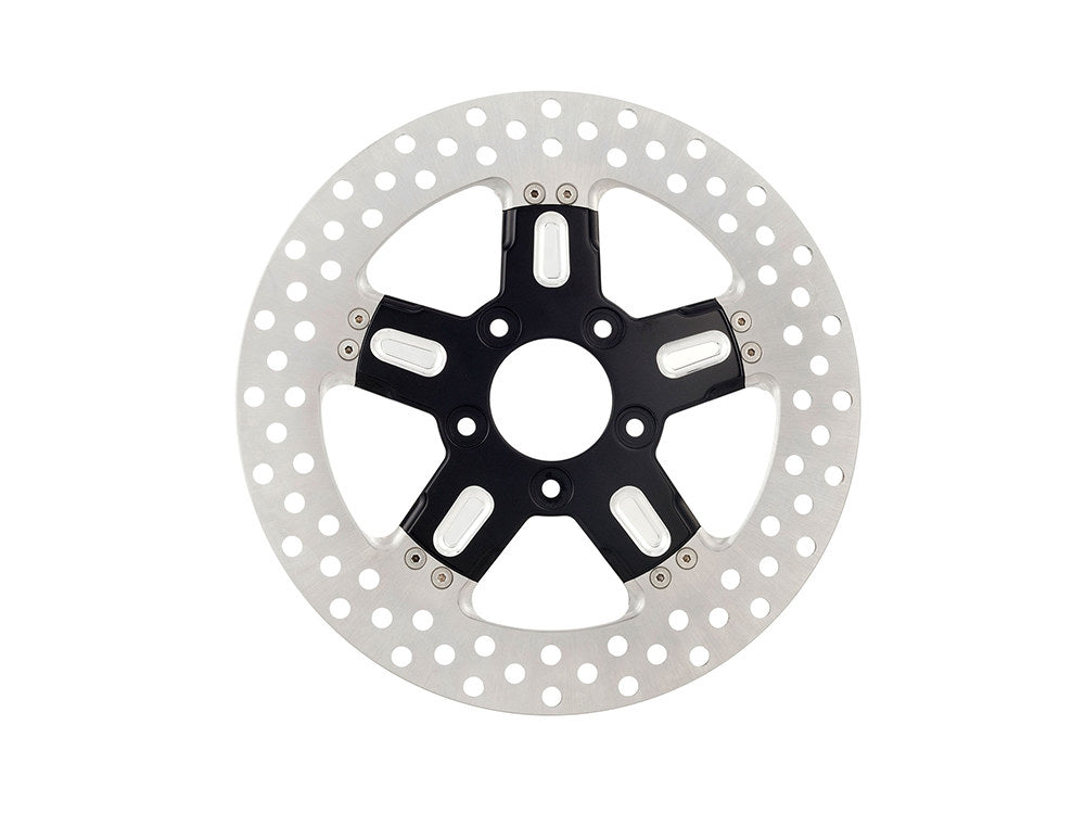 11.5in. Left Hand Front & Right Hand Front Formula Disc Rotor - Black Contrast Cut Platinum. Fits H-D 1984up with 11-1/2in. Disc Rotor(s). - Performance Machine