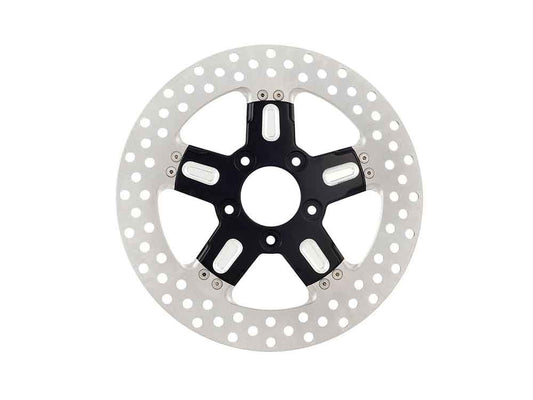 11.8in. Left Hand Front & Right Hand Front Formula Disc Rotor - Black Contrast Cut Platinum. Fits Softail 2015up, Touring 2008up, Dyna 2006-2017 & Sportster 2014-2021 - Performance Machine