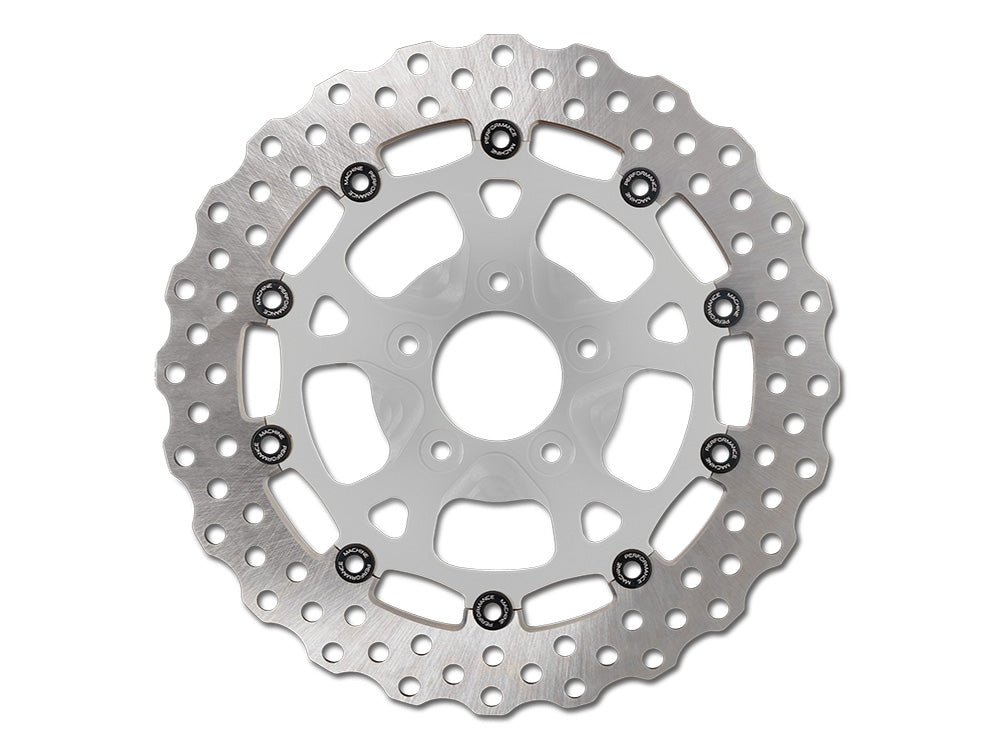 12.6in. Front Dominator Disc Rotor - Chrome. Fits Touring 2024up with Custom Wheel and Hub Mounted 320mm Rotors. - Performance Machine