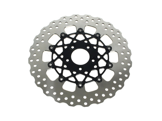 12.6in. Front Speedstar Disc Rotor - Black Anodized. Fits Touring 2024up with Custom Wheel and Hub Mounted 320mm Rotors. - Performance Machine