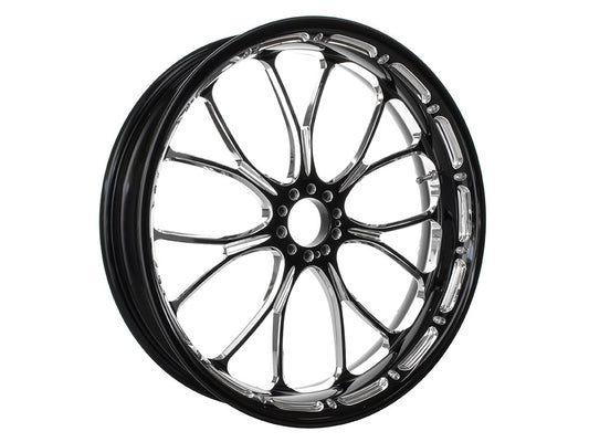 18in. x 5.50in. wide Heathen Wheel - Black Contrast Cut Platinum. - Performance Machine