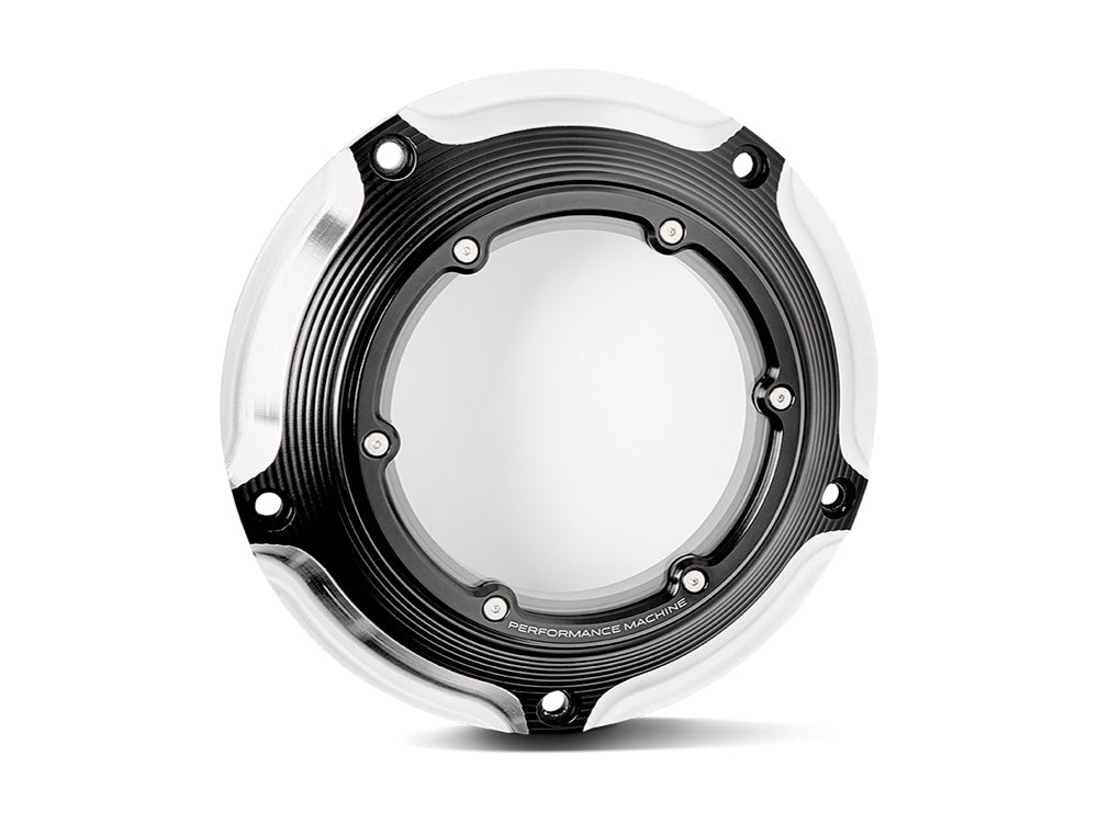 Vision Derby Cover - Black Contrast Cut. Fits Touring 2016up - Performance Machine