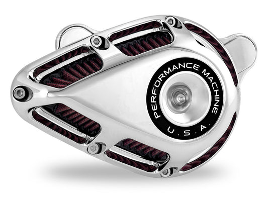 Jet Air Cleaner Kit - Chrome. Fits Touring 2017-2024 & Softail 2018-2024 - Performance Machine