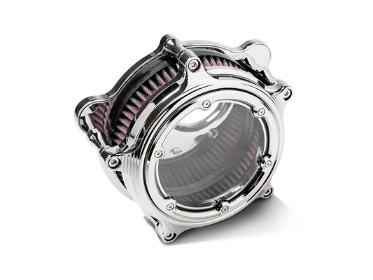 Vision Air Cleaner Kit - Chrome. Fits CVO Touring 2023up, Street Glide & Road Glide 2024up, Touring 2025up & Softail 2025up - Performance Machine