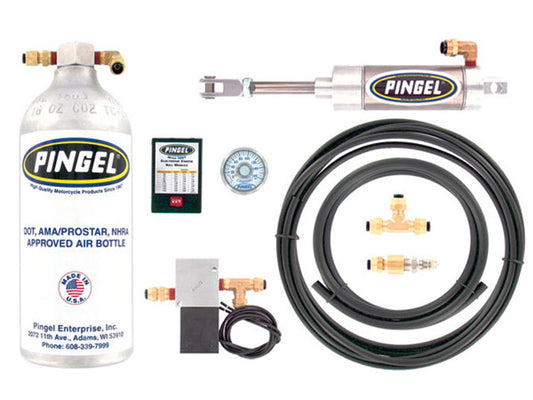 Universal Premium Electric Over Air Shift Kit Including Adjustable Electronic Kill Module and DOT Air Bottle - Pingle