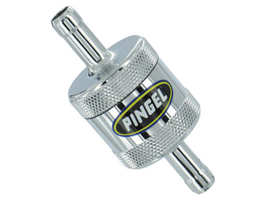 F/Filter; Mini Inline 5/16in., Chr 1-3/16in. long x 1-1/8in. OD - Pingle