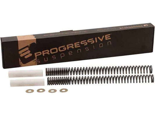 Heavy Duty 41mm Fork Spring Kit. Fits Softail 1984-2017, FL 1949-2013, Dyna Wide Glide 1993-2005 & FXWG 1980-1986. - Progressive Suspension