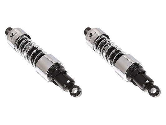 412 Series, 13.5in. Heavy Duty Spring Rate Shock Absorbers - Chrome. Fits Touring 1980-2005, Sportster 1979-2003 & FXR 1982-1994. - Progressive Suspension