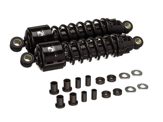 412 Series, 11.5in. Standard Spring Rate Rear Shock Absorbers - Black. Fits Touring 1980-2005, Sportster 1979-2003 & FXR 1982-1994. - Progressive Suspension