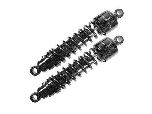 412 Series, 12in. Standard Spring Rate Rear Shock Absorbers - Black. Fits Dyna 1991-2017. - Progressive Suspension