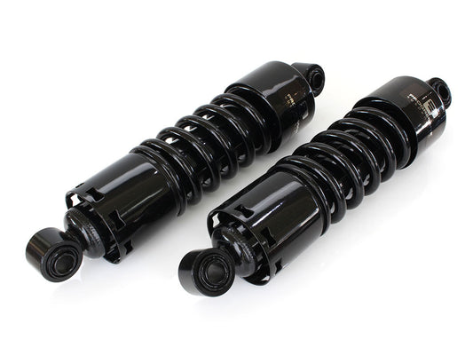 412 Series, 11in. Standard Spring Rate Rear Shock Absorbers - Black. Fits Dyna 1991-2017. - Progressive Suspension